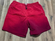 Izod PerformX Shorts, Men's Size Large, Red, Swim Trunks, Tie Waist
