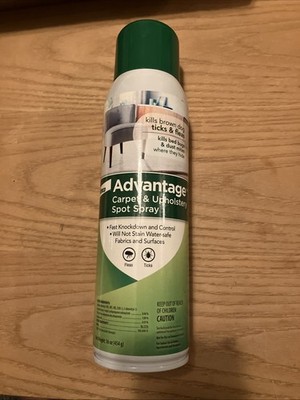 ONE CAN ADVANTAGE CARPET & UPHOLSTERY SPOT SPRAY - KILLS TICKS & FLEAS - 16 OZ