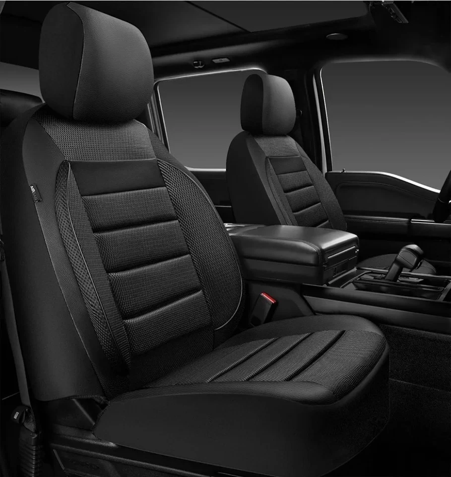 Capas de assento Trendy Elegance 3D malha de ar adequadas para carro caminhão SUV van - assentos dianteiros - Imagem 2 de 4