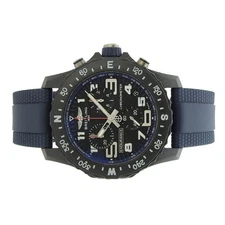 With  Breitling Endurance Pro 44 X82310 Brightlight Rubber Black Quartz Men s 41