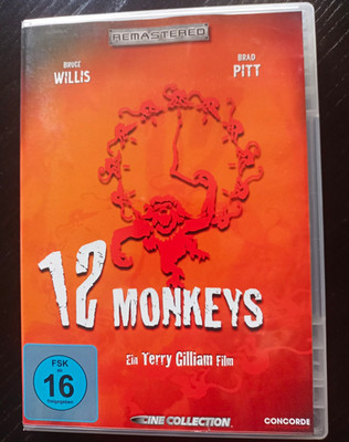 12 Monkeys Remastered DVD, DE/EN, UT, Bruce Willis, FSK 16