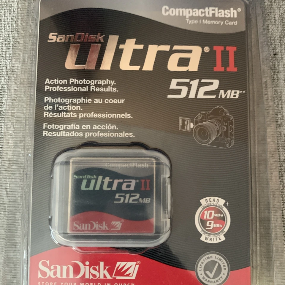 Sandisk Ultra II CF 512mb Compact Flash Card (SDCFH-512-901)- (New) - Image 2 of 4