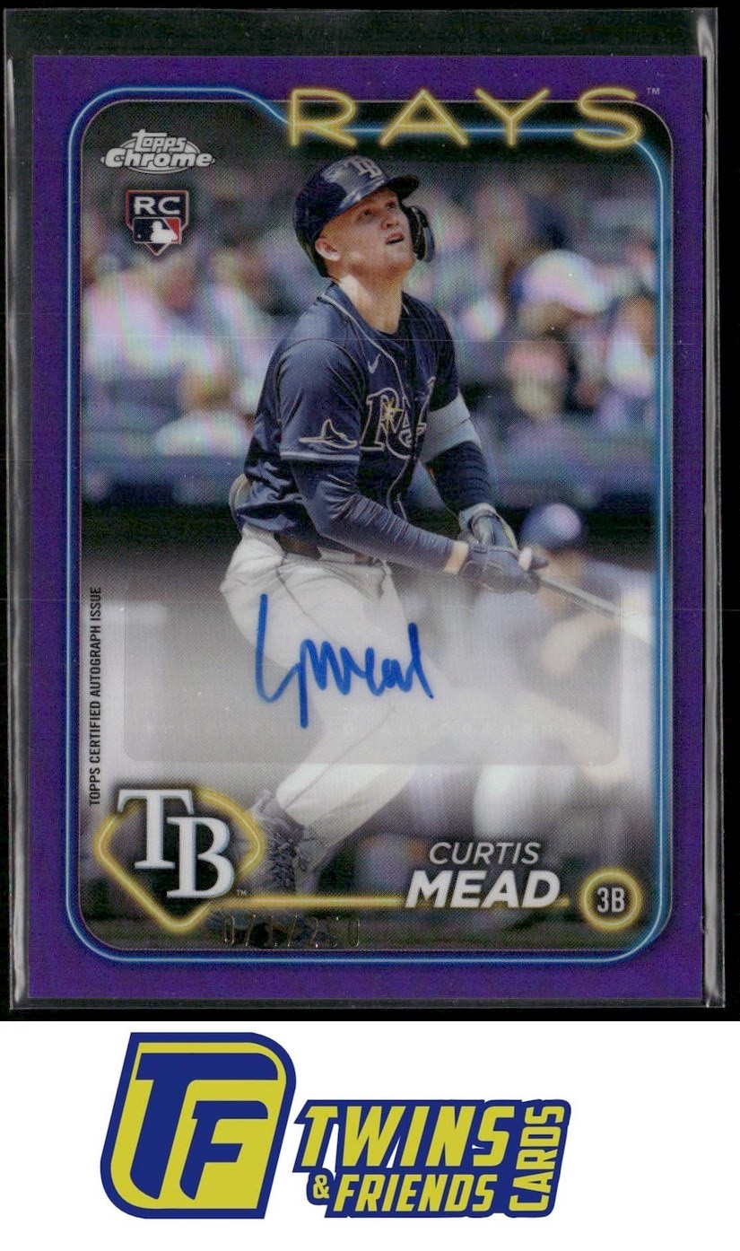 2024 Topps Chrome Update #AC-CME Curtis Mead Autographs Purple Refractors /250