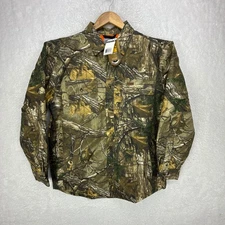 Carhartt Wexford Canvas Camo Long Sleeve Shirt Jac Men Medium 101462 977 NWT NOS