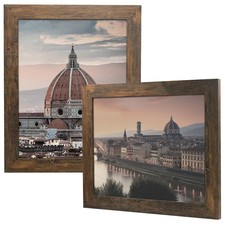 Golden State Art, 11x14 Picture Frame - Wide Molding - Wood Grain Style - Back H