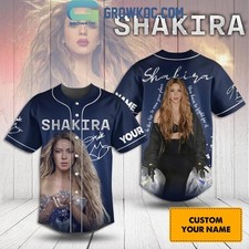 Shakira You Have To Fight For It Personalized Baseball Jersey With Sewn Trim