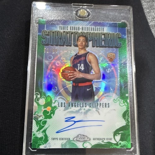 2025-26 Topps Chrome Rookie Auto #52/99 Yanic Konan-Niederhauser Clippers