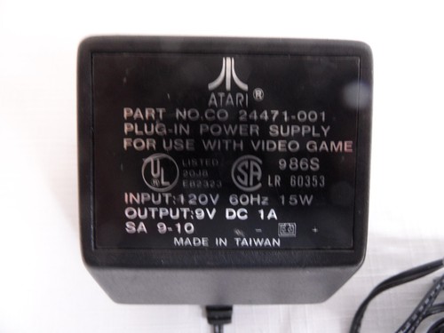 Adaptador de CA Atari 7800 OEM Modelo 24471-001 120V 60Hz 15W Fuente de alimentación - Probado - Imagen 2 de 3