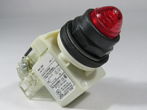 Schneider Electric 9001-SKT1R9 Ser H Push-To-Test Red Pilot Light 1NC ! NEW ! - Picture 2 of 5