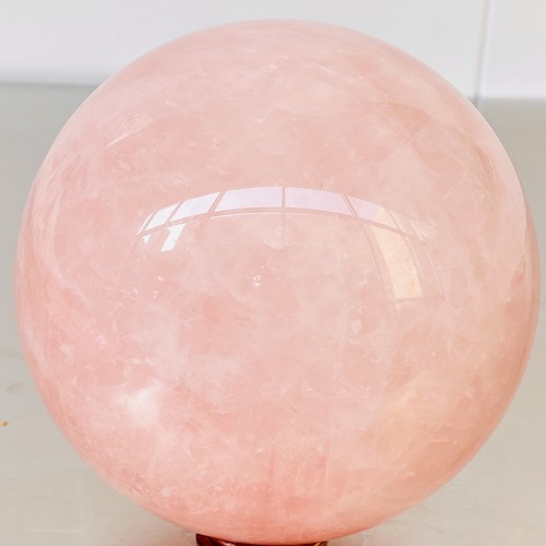 Esfera de cuarzo rosa natural bola de cristal Reiki curación 2560G - Imagen 11 de 12