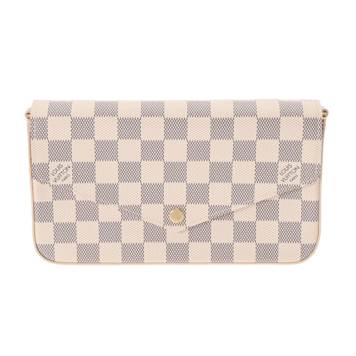 LOUIS VUITTON（LV） LOUIS VUITTON Damier Azur Pochette traghetto bianco N63106 800000137800000