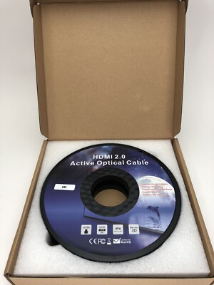 Ibra HDMI 2.0 Active Optical Cable Gun Metal Range 5m 4K