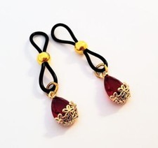 Non-Pierced Nipple Noose Fake Nipple Rings BDSM Lingerie Jewelry Nipple Clips
