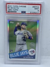 2020 Topps Chrome Bo Bichette 1985 35th Anniversary Rookie RC--- PSa 9!!!!