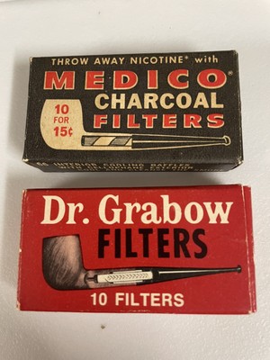 Vintage Pipe Filters Dr Grabow Filters and Medico Charcoal Filters