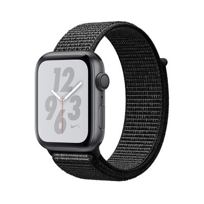 Apple Watch Nike+ Series 4 44mm Grau Aluminium Gehäuse Gewebtes 