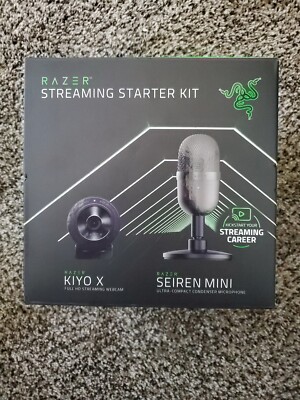 Razer Streaming Starter Kit: Razer Kiyo HD Webcam and Seiren Mini USB Microphone