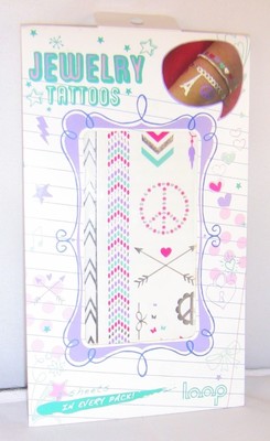 Loop Jewelry Tattoos - Two sheets per pack