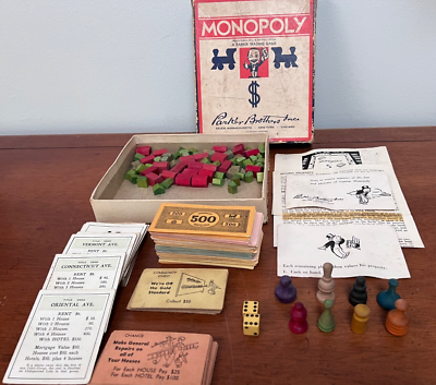 1935 Monopoly Parts, Small Money, Rare Cards, Wood Pieces. No Board | eBay 1935 Monopoly Parts, Small Money, Rare Cards, Wood Pieces. No Board | eBay