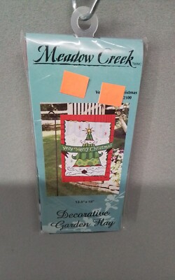 New Meadow Creek ''Very Merry Christmas'' Decorative Garden Flag 12.5'' X 18'' 