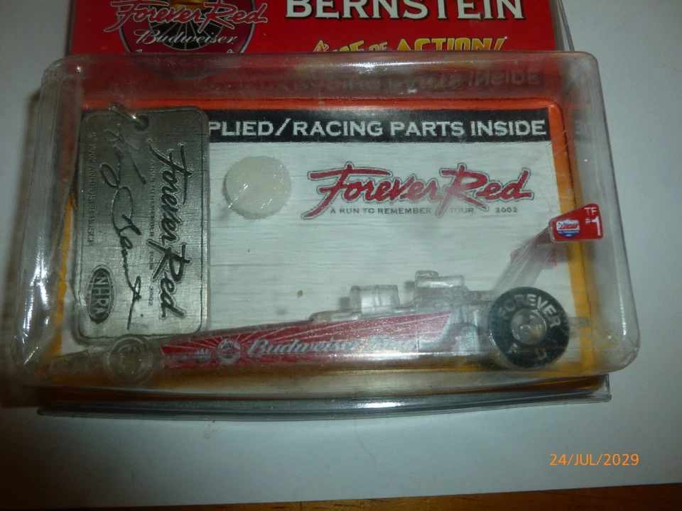Kenny Bernstein Budweiser King Forever Rojo Llavero Recuerdo Coche de Carreras Modelo Foto 2 de 4