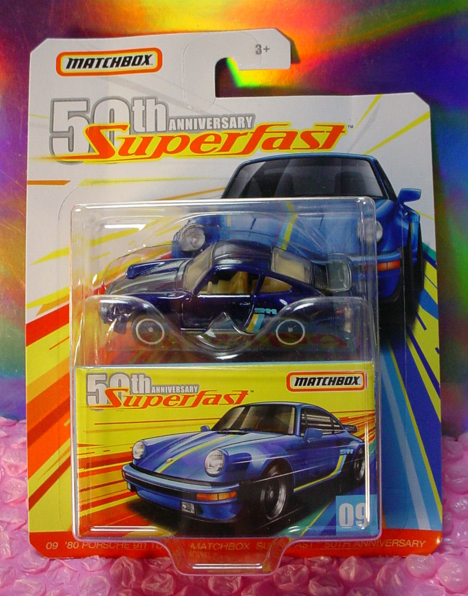 2019 Matchbox Superfast PORSCHE 911 TURBO #09☆blue☆50th