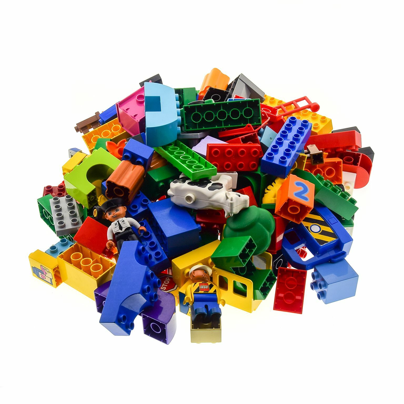 2 Kg Lego Duplo Building Basic Special Bricks Assorted Colors e.g. Vehicles