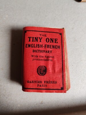 ALL PETIT DICTIONNAIRE The Tiny One English French Edité by Garnier Frères P