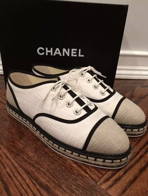chanel espadrille sneakers