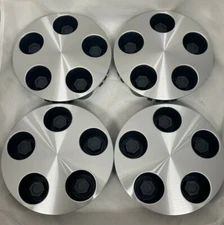 CHEVROLET GMC Sierra 1500 Truck 15" Wheel Hub Center Cap Hubcap SET w/ Fake Lugs
