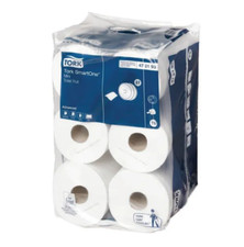 12 x Tork White SmartOne Mini 2-Ply Toilet Rolsl 111.6 Metres +Free 24h Delivery