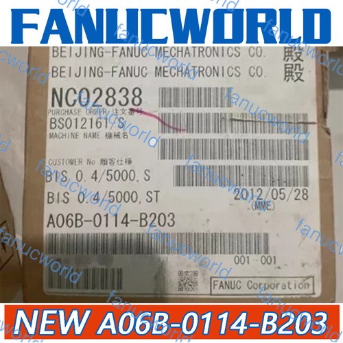 FANUC A06B-0114-B203 Servo Motor A06B0114B203 New In Box Expendited Shipping