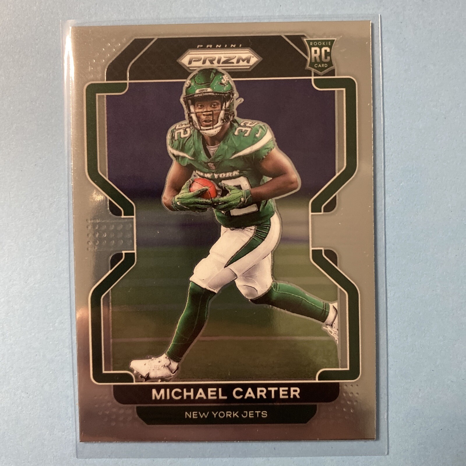 MICHAEL CARTER New York Jets 2021 Panini Prizm Football #365 Base RC