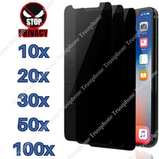 Privacy Screen Protector Tempered Glass Lot For iPhone 16 15 14 13 12 11 XR 8 7
