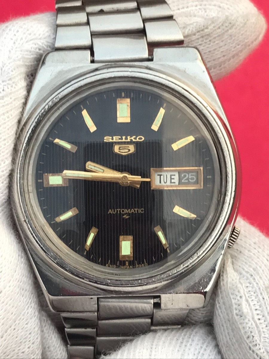Vintage Seiko 5 Automatic 6309-512A Day/Date Japan Men's