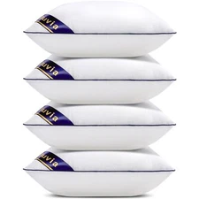 Siluvia Decorative 18x18 Pillow Inserts Set of 4 - Square Throw 18 Pillows wi...