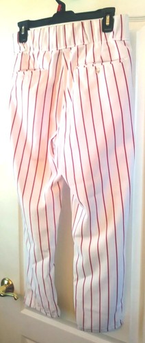Wilson White with Red Stripes Baseball Pants Size 32 Made in USA - Picture 5 of 8