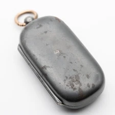 Antique French Victorian Gunmetal & Rolled Rose Gold Double Sovereign Louis D’Or