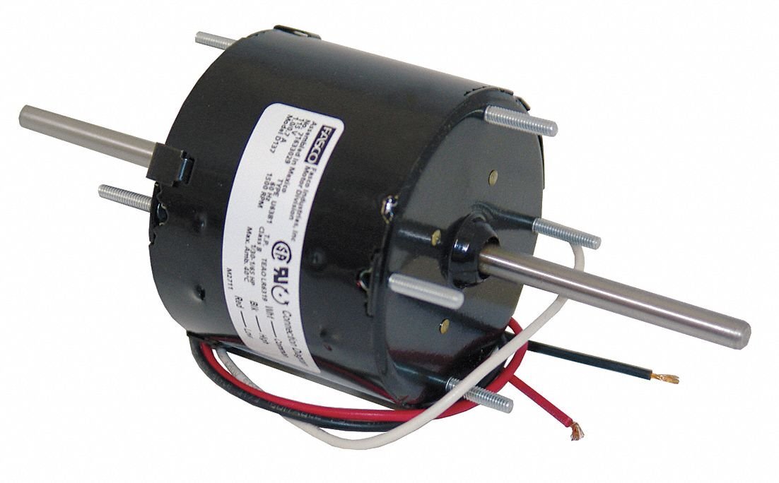 ASCO 1/30, 1/65 HP, HVAC Motor, Shaded Pole, 1500 Nameplate RPM, 115 Voltage,