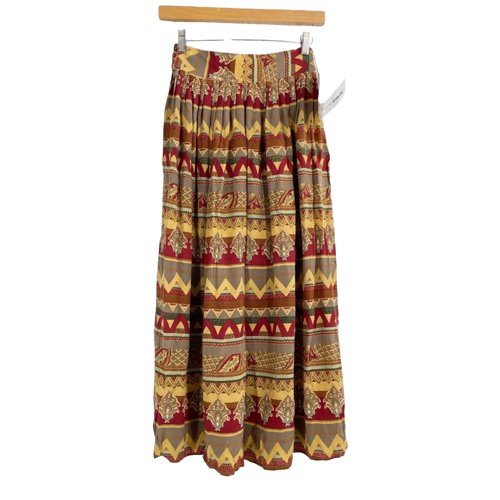 Brown Silk Skirts for Women