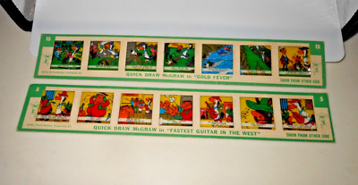2 Vtg 1963 Kenner Give-A-Show Projector Slides: Quick Draw McGraw