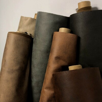Soft Grain Suede Style Faux Leather Upholstery Fabric for Accessories Per  Metre UK