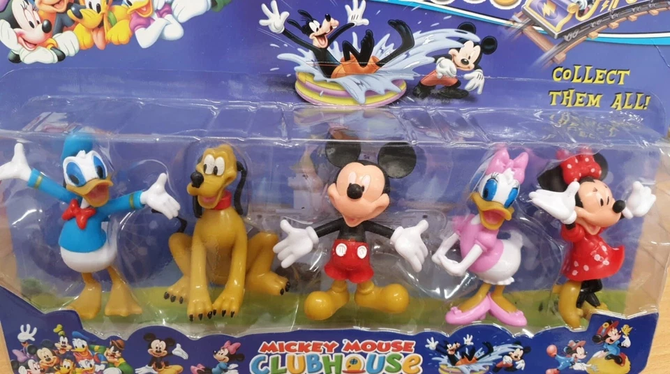 Disney Mickey Mouse Clubhouse Donald Minnie Goofy Pluto figuras coleccionables pastel Foto 2 de 4