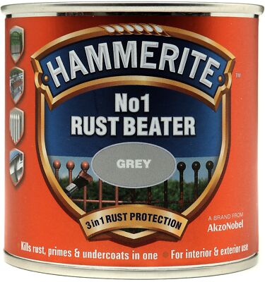 Hammerite No.1 Rust Beater Grey - 250ml HAMMERITE 5158238
