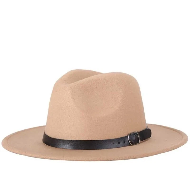 Sombrero Fedora Clásico Ala Ancha Gorra Gángster Unisex De Colección Trilby Sombrero de Panamá NUEVO