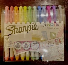 SHARPIE S-NOTE Creative 2-IN-1 Chisel Precise and Broad Side Tip Markers 12Pk