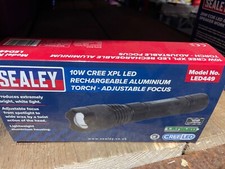 Sealey LED449 Aluminium led Torch 10W Rechargeable