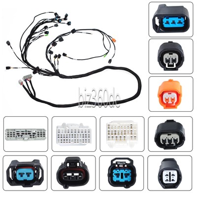 K20 K24 K-Series Tucked Engine Harness For Honda Acura K-Swap 02-04 RSX Type S