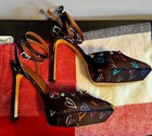 Kurt Geiger London Fabric Colorful Platform Spike Heels sz 42  — photo 6