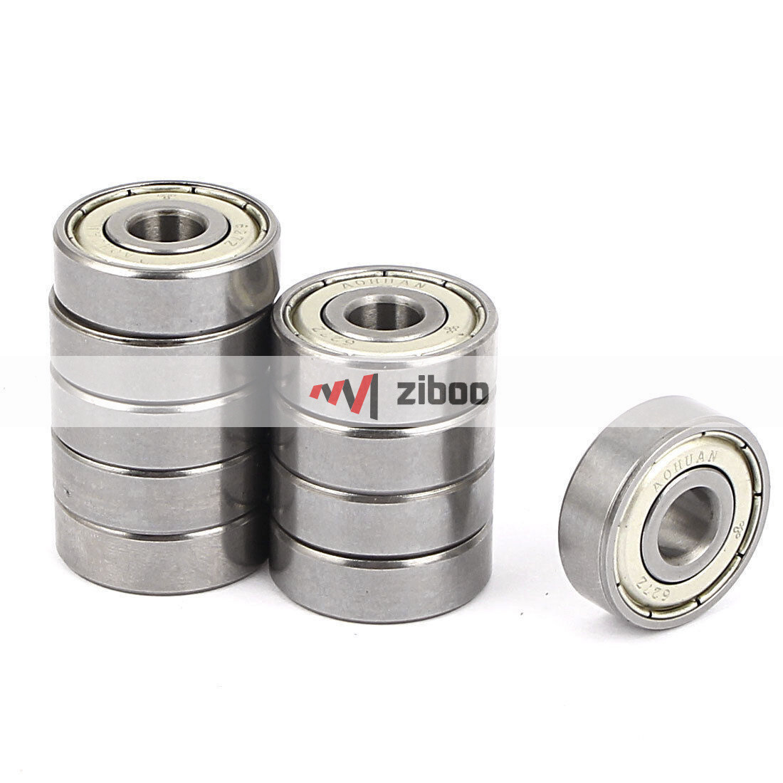 10Pcs 627Z Model 22mm x 7mm x7mm Double Shielded Metal Deep